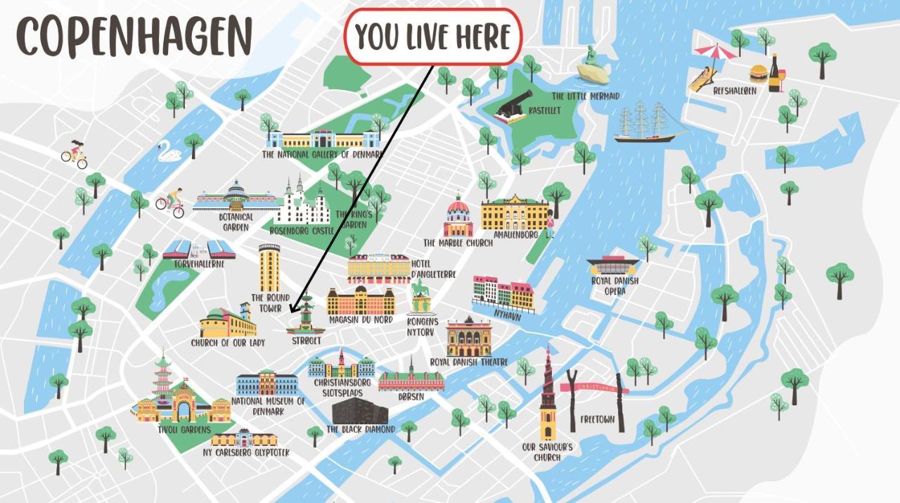 220Sqm Designer Apt - Copenhagen City Center - Private Balcony ภายนอก รูปภาพ